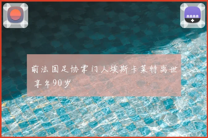 前法国足协掌门人埃斯卡莱特离世 享年90岁